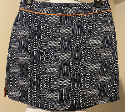 LADY HAGEN GOLF Womens Navy Blue White Skirt Skorts Sz