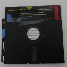 5.25" Floppy Disk MOTOROLA DATA DISK Power Transistor Version IBM PC DK101/D -
