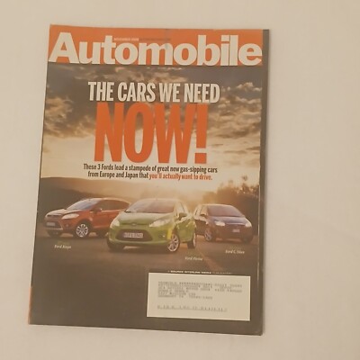 Automobile Magazine November 2008 The Cars We Need Now Ford Kuga, Fiesta, C-Max