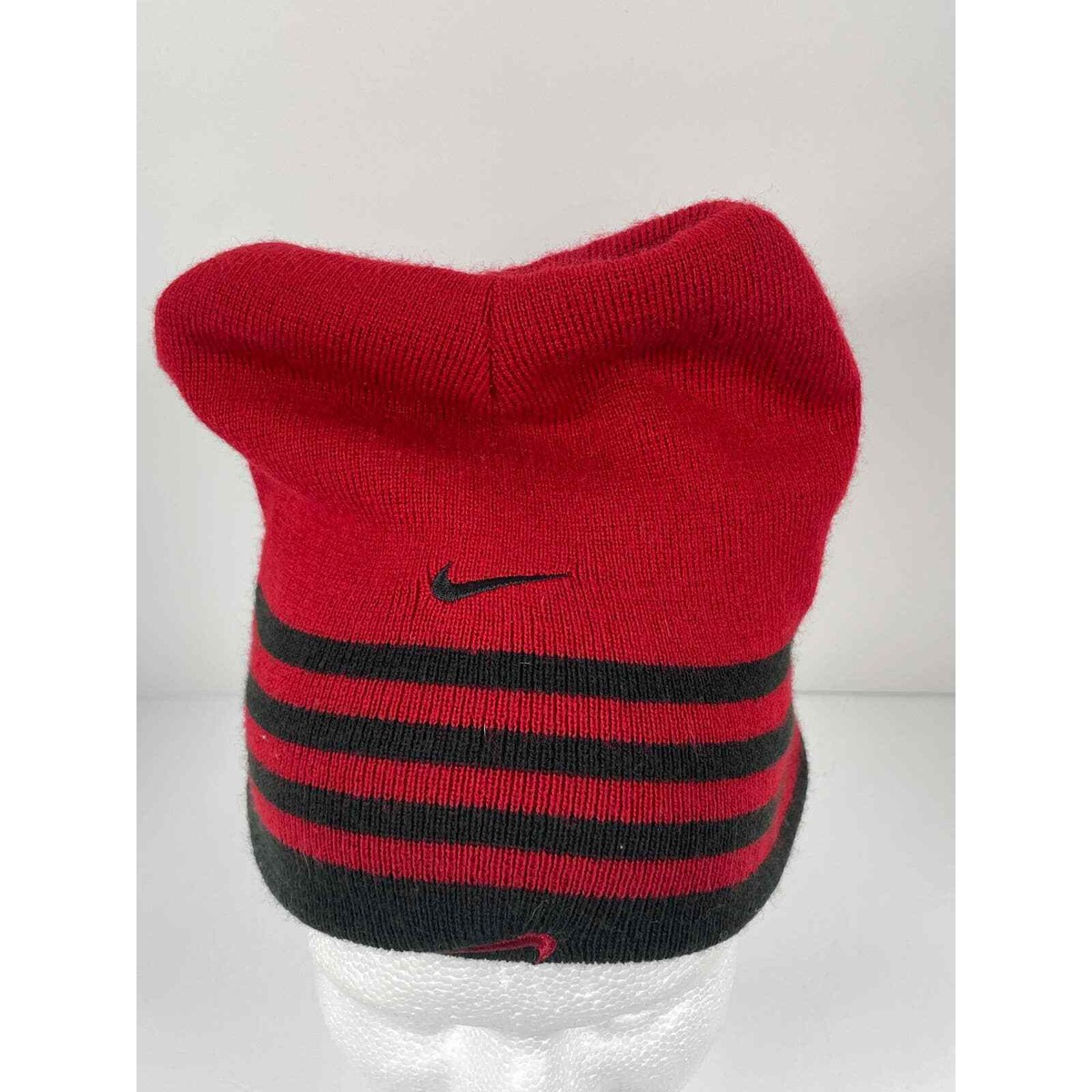 Nike Youth Boys Reversible Red And Black Beanie Hat