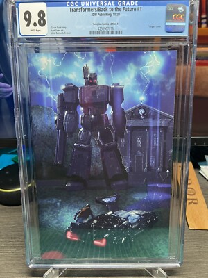 Transformers/Back To The Future #1 CGC 9.8  VHTF Virgin Scorpion Comics