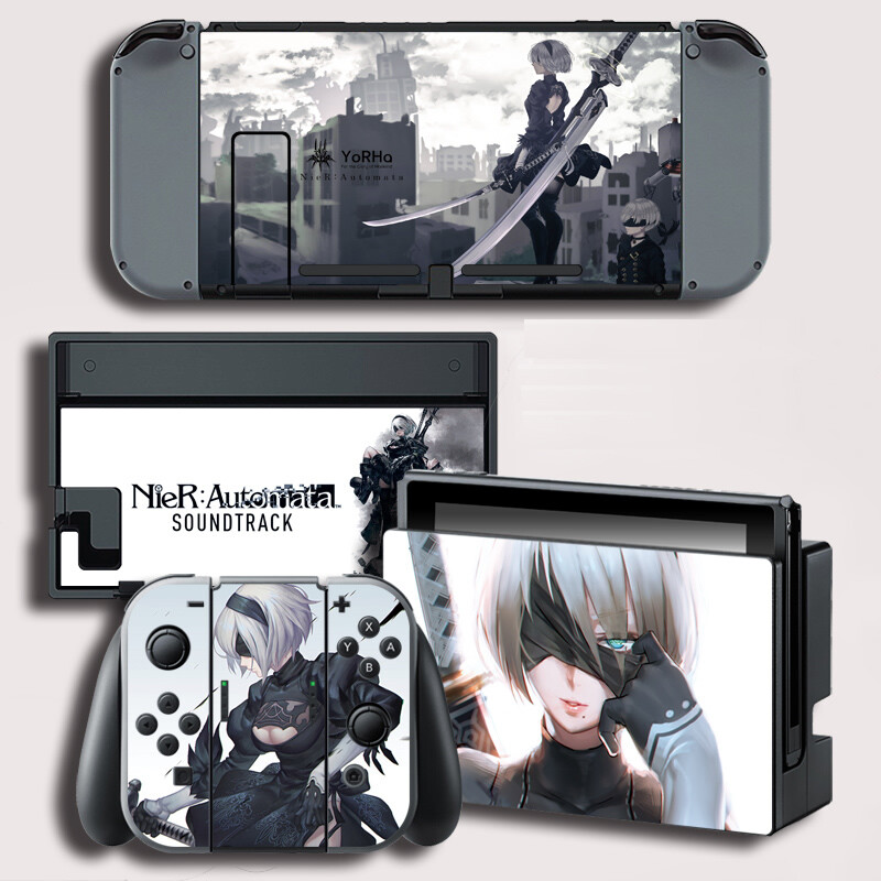 Anime NieR Automata YoRHa Nintendo Switch Joy-Con Dock Decals Skin Stickers