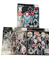 Warner Bros. Halloween Window Clings Lot - Elm Street Friday The 13th I.T Horror