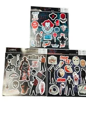 Warner Bros. Halloween Window Clings Lot - Elm Street Friday The 13th I.T Horror