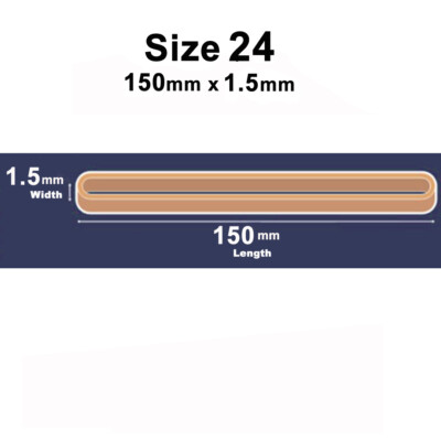 Natural Color Rubber Bands, 3 1/2 X 1/4 Inch, High Elasticity - BAZIC (Pack Of 100)