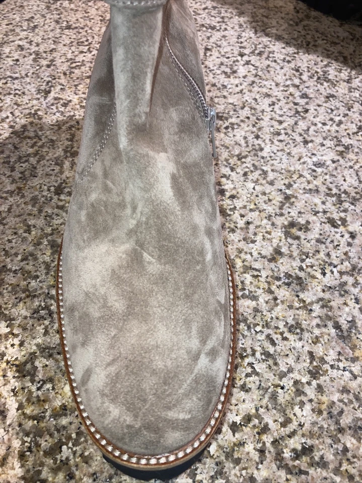 Paul Green Mara Ankle Boot 10 US Brown Suede Buckle Lug Sole Booties Womens - Image 2 of 4