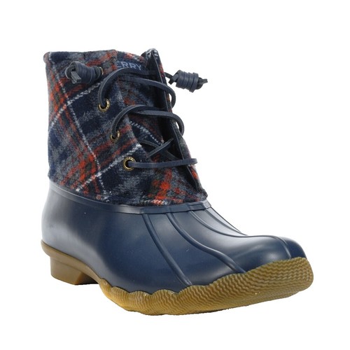 saltwater wool embossed duck boot with thinsulate