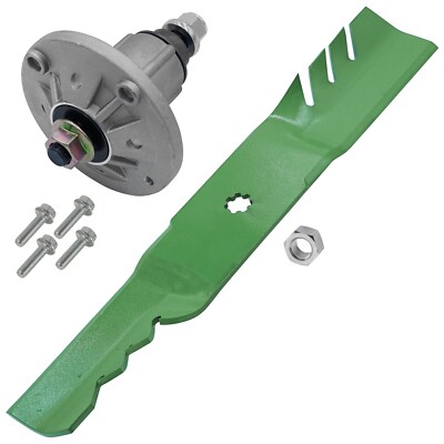 Caltric GY21099 GY20684 Deck Spindle & Blade For John Deere 190C D170 G110  54''