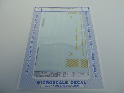 Microscale Decal 48-207 Wabash Diesel Switchers 0 Scale