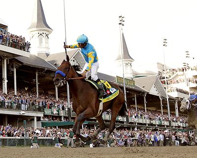 American Pharoah 2015 Kentucky Derby Remote Photo 8'' x 10 - 24'' x 30'' 