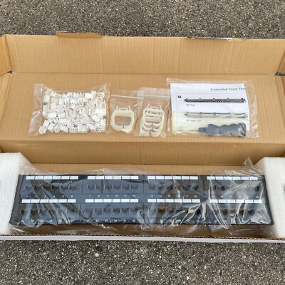 Belkin CAT5E Patch Panel C-PP5-48-F-BK Unshileded 180 Degree Black New In Box