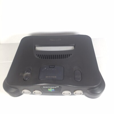 N64 Nintendo 64 Video Game System w Jumper Pack, Power Cord Console Tested B 