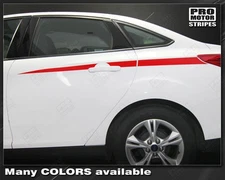 Ford Focus Rear Quarter Side Accent Stripes Decals 2011 2012 2013 2014 Pro Motor