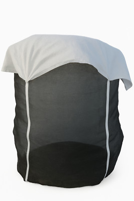 9 x Premium Woodbag Holzbag mit Abdeckung 100x100x160cm für Kaminholz Brennholz