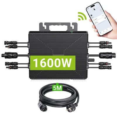 LIONSHEE MIKRO-WECHSELRICHTER 1600W WECHSELRICHTER FÜR BALKONKRAFTWERK MIKROINVERTER APP