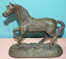 Antique 1800s Seth Thomas Metal Horse Statue Figure Clock Topper Larkin Catalog