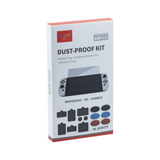Dust Proof Kit with Tempered Glass Screen Protector for the Nintendo Switch OLED
