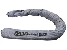 BOX 40 Pig 4048 Sorbent Sock, 30 Gal, 3 In X 48 In, Universal, Blue, Vermiculite