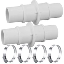 Pool Hose Adapter Connector 1-1/4" or 1-1/2" Plastic Coupling for Pool Hoses