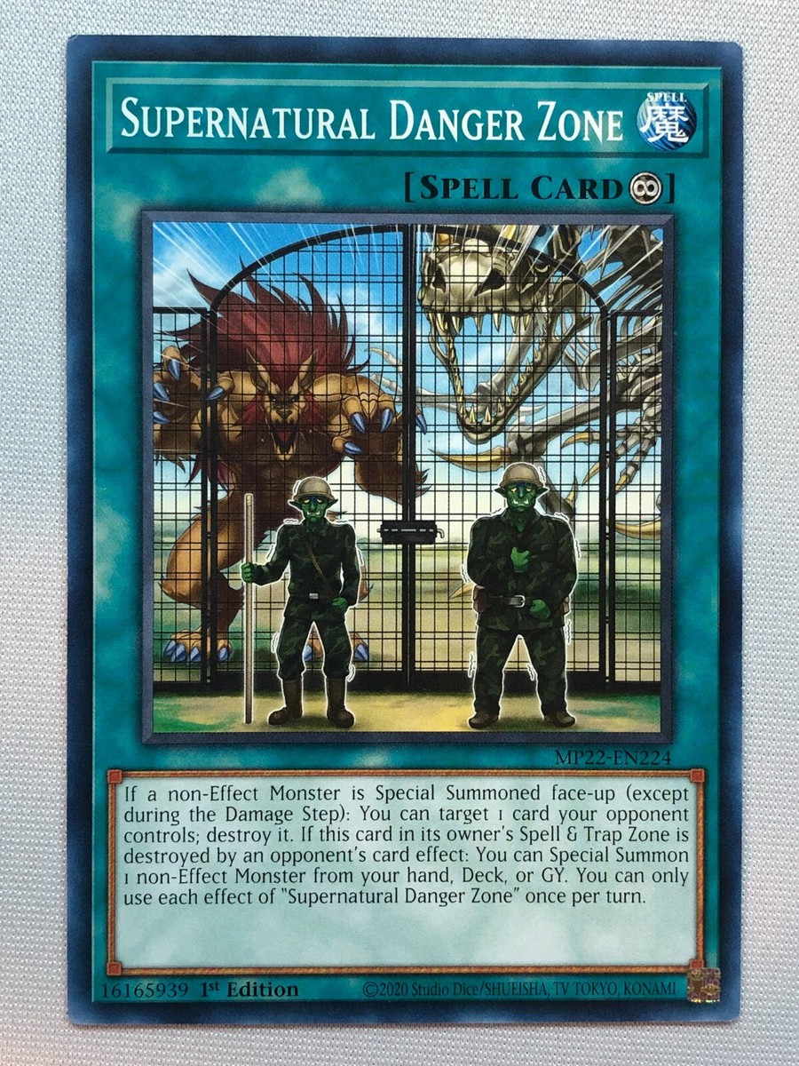 Yugioh 2022 Tin of the Pharaoh's Gods Supernatural Danger Zone