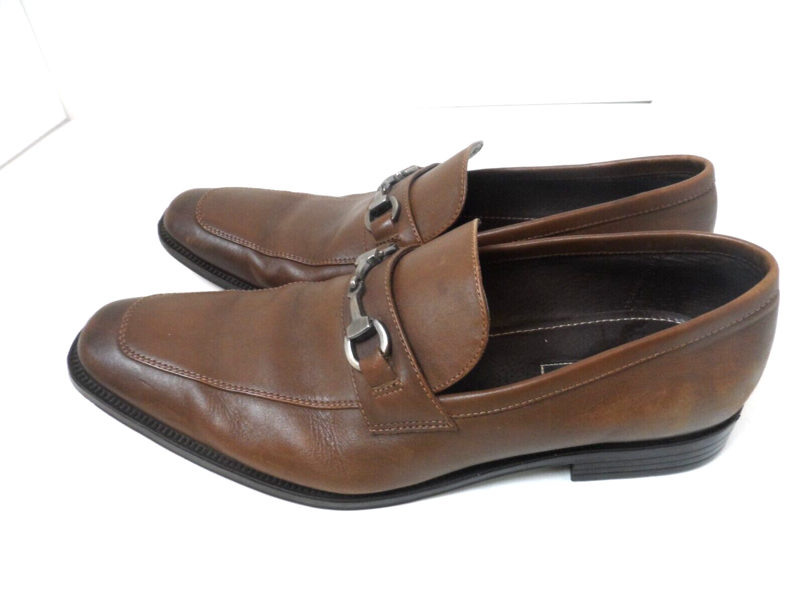 SAOLA Scarpe eleganti Oxford Aston grigie Haygood da uomo marroni in pelle taglia 11M