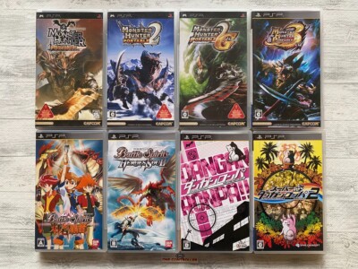 SONY PSP Monster Hunter & Battle Spirits & Danganronpa & Super Danganronpa 2 set
