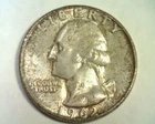 1962-D WASHINGTON QUARTER CHOICE /GEM UNCIRCULATED CH/GEM UNC. ATTRACTIVE TONING