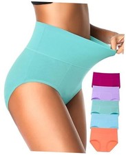 Tummy Control Underwear Soft High Waisted X-Large Multicoloured D - 5 Pack