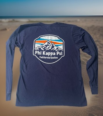 Rare Phi Kappa Psi Fraternity Patagonia Logo Parody Winter Rush L/S Shirt Medium