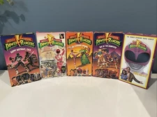 Mighty Morphin Power Rangers Vintage VCR Tape Lot (5)