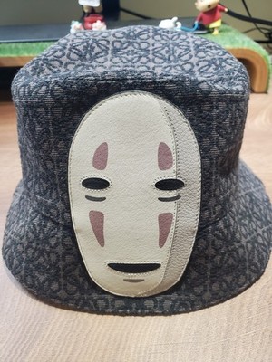 LOEWE Loewe x Spirited Away Kaonashi Bucket Hat Canvas Black