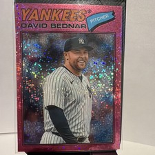 2026 Topps Heritage - David Bednar #207 Chrome Pink Sparkle Refractor