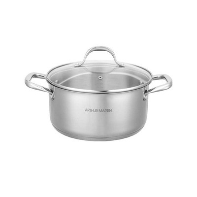 Arthur Martin AM2513 Marmite 8L Edelstahl   28 cm Durchmesser