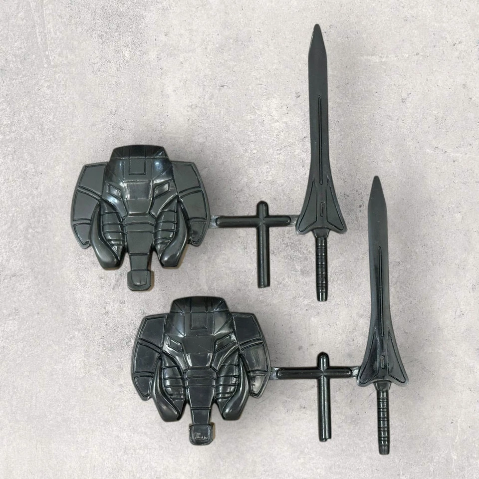 1993 Taiwan Vintage Mighty Morphin Power Rangers 4" Megazord Dragonzord Set of 2 - Image 4 of 4