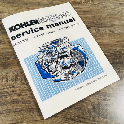 #ad #ad Kohler Engines 17Hp Twin Cylinder Model Kt17 Service Shop Repair Manual $15.97