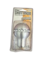 Shift Knob Bling Custom Accessories Brushed Chrome W/Rhinestones Universal Fit