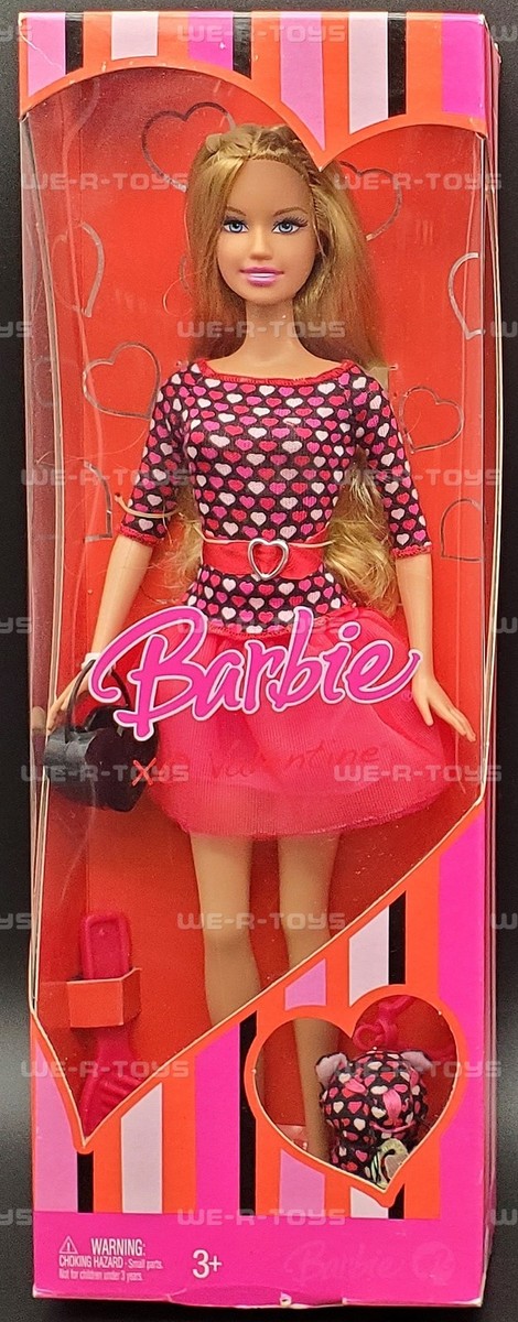 その他 Vintage Barbie Barbie XO Valentine Doll with Matching Cat 2007 Mattel No. M0926