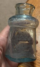 Vintage Bixby Bottle Light Aqua Embossed With Patent Date March 6 1883
