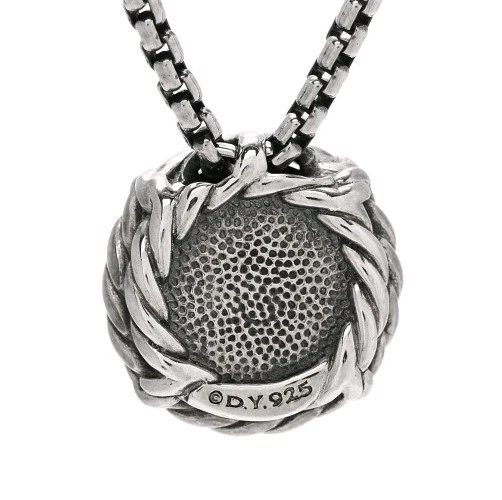 Collar Colgante Mujer David Yurman S/S Ónix Negro 8mm Pequeño Chatelaine Foto 3 de 3