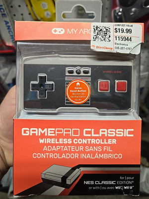 NEW GamePad Classic Wireless Controller for NES Classic Edition Wii & U NEW 