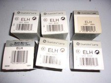 6 BRAND NEW SYLVANIA ELH 120v 300w, photo A/V projector lamp projection bulb