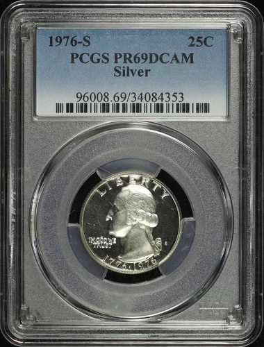 1976-S Washington Quarter Proof — photo from the most recent tracked eBay sale
