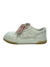 Chanel Coco Mark Leather Sneakers/35/G39978/Wrinkles, Toe Scratches, Color