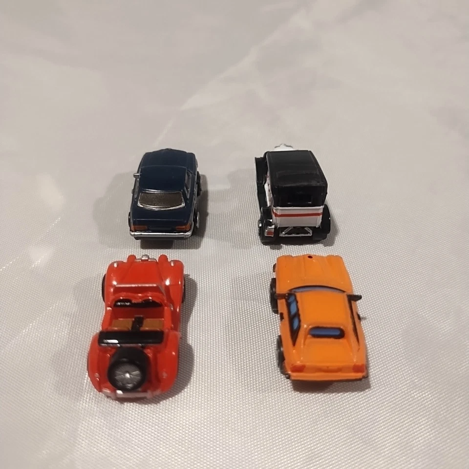 Galoob Micro Machines Lot Of 4: MG-TF, Jaguar, Mercedes, Antique Police Car  - Image 4 of 4