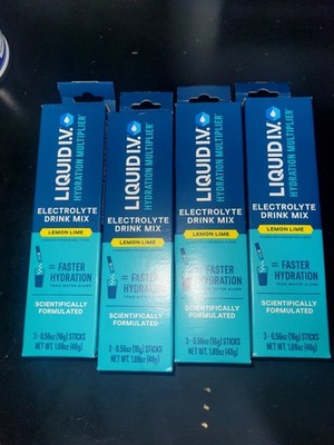 Liquid I.V. Hydration Multiplier - Lemon Line - 3 BOXES packets Exp 5/26