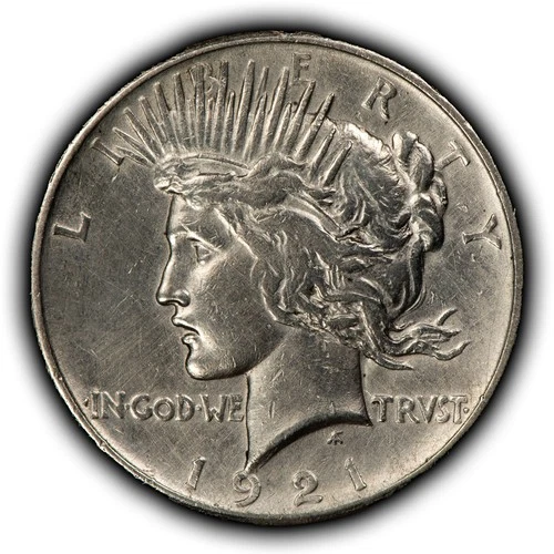 1921 $1 Silver Peace Dollar - High Relief Key Date - XF - SKU-B5520