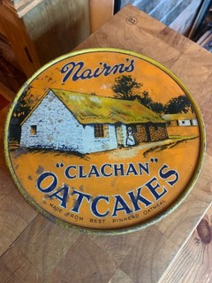 Vintage Nairn’s “Clachan” Oatcakes Tin. Made in Scotland