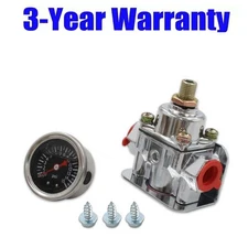 12-804 Low Fuel Pressure Regulator Gauge Fit for Carburetor Carb Quick Fuel USA
