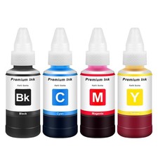 4x Printers Ink Bottles Universal Cartridges Refill Kit Epson HP Canon CISS