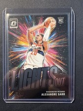 2024 Donruss Optic Lights Out #5 Alexandre Sarr RC Rookie Washington Wizards